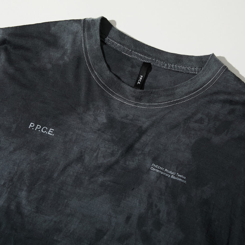 Uneven Dye Wool T-shirtディテールフロント