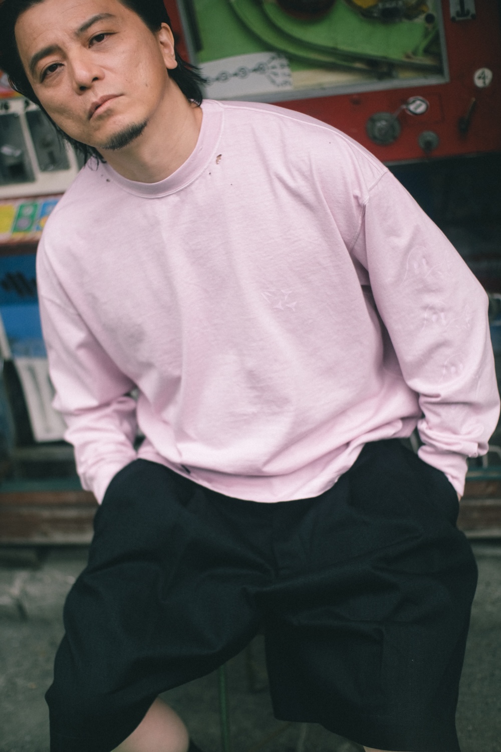 KREVA×ALMOSTBLACKのLOOK