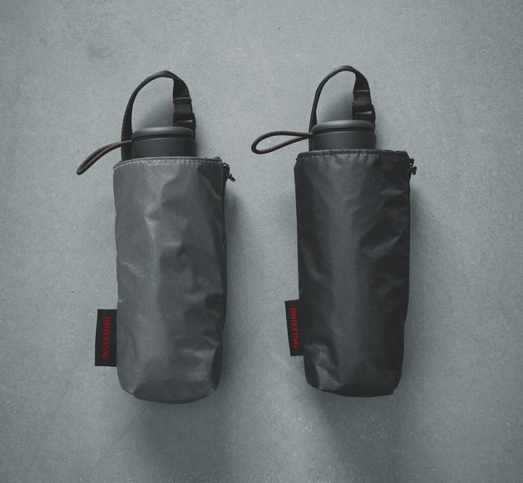 BRIEFING×HUS/AW COMPACT UMBRELLA収納状態、2色カラバリ