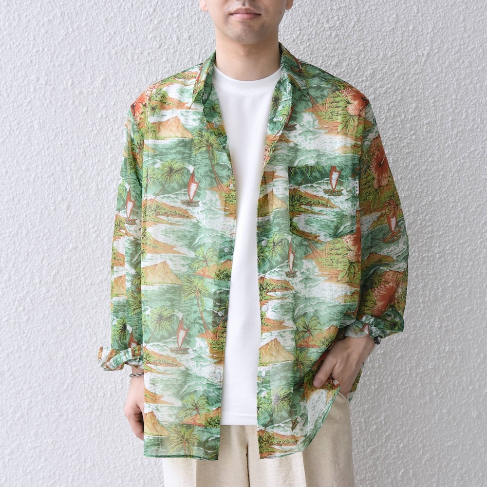 SHIPS any×迷迭香のメッシュシャツ