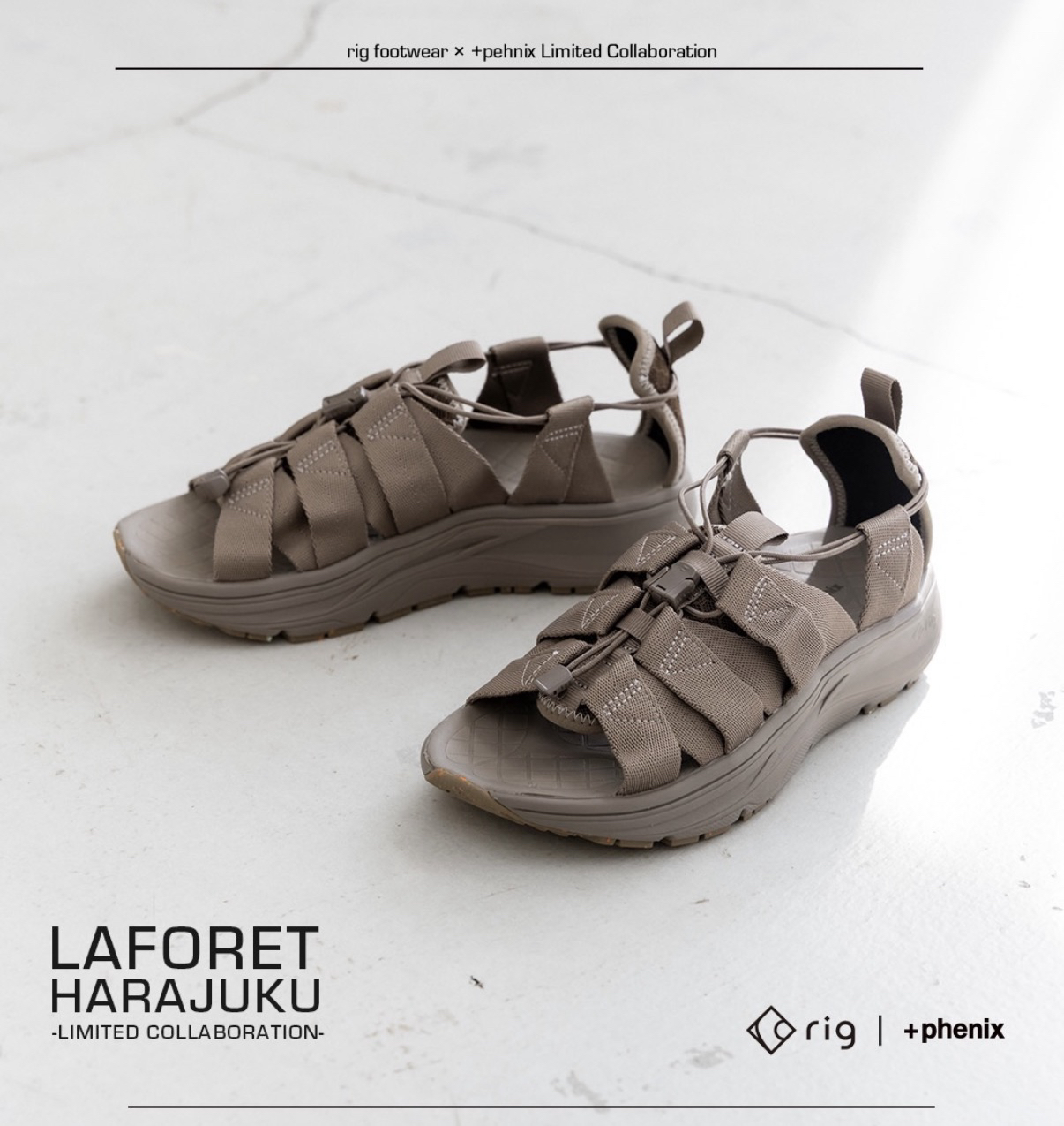 rig FOOTWEAR×+phenixのwaduki