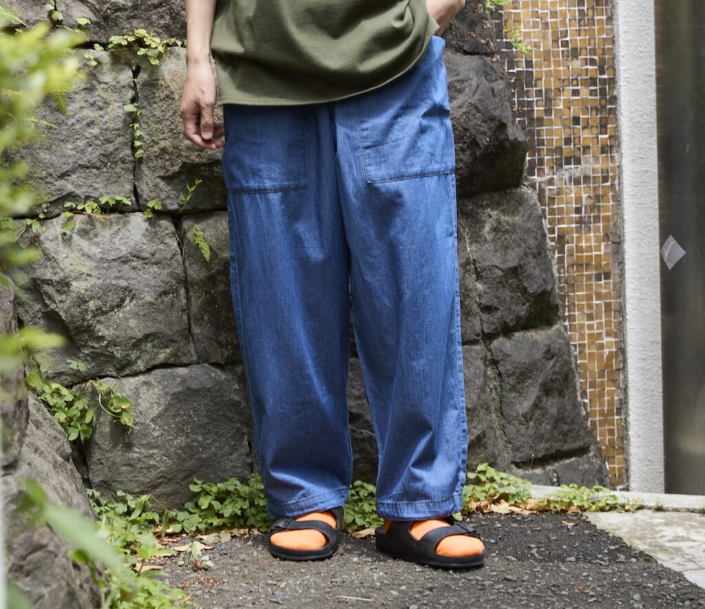 ライトデニムガーデニングパンツ