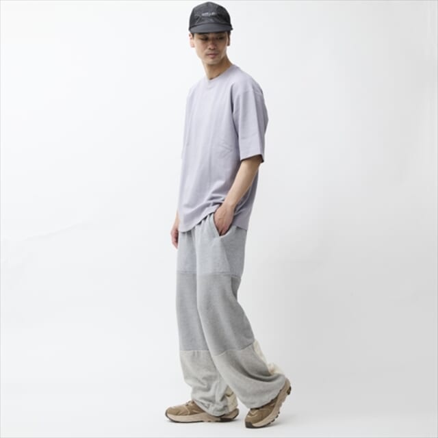 blank pizza studio×GO OUT GRAY COLOR TONE SWEAT PANTS