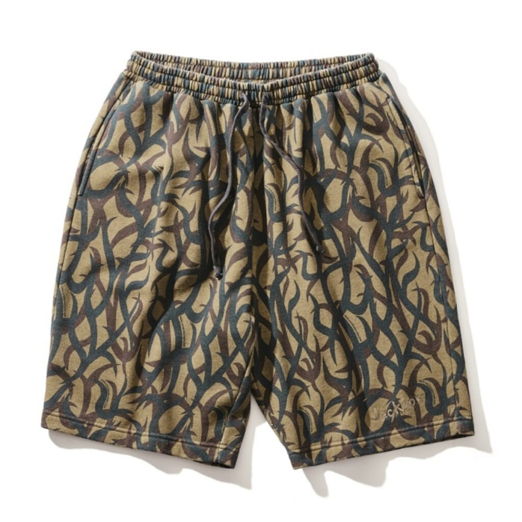 RUSSELL ATHLETIC × JACKSON MATISSE
Tri-Blend Sweat Tribal Camo Shorts ¥10450