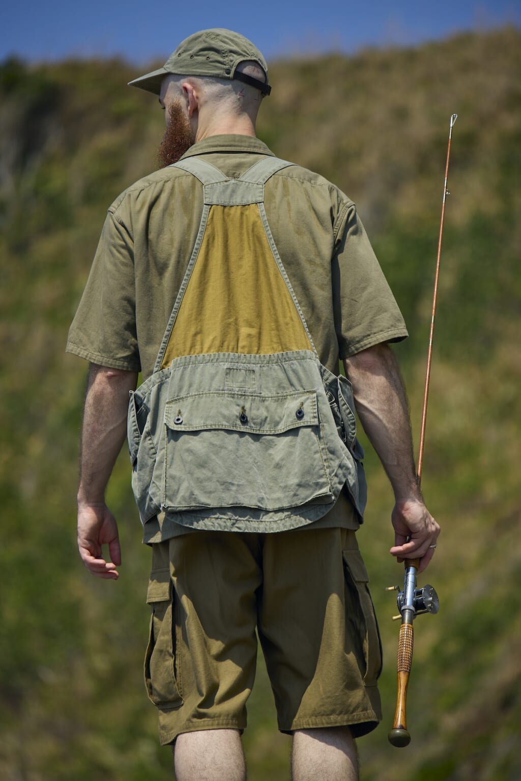 Nigel Cabourn_FISHING VEST - PIGMENT DYE