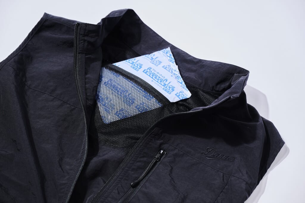 air cool SHORT SLEEVE背面メッシュポケット