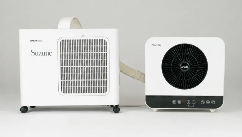 静粛性や冷却性が段違い！　アラタが開発した室外機付きセパレートクーラー“Suzune”で夏キャンプや車中泊を気持ちよく過ごそう。