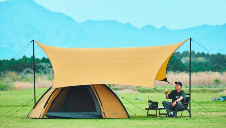 HILLS FIELD（ヒルズフィールド）の新作タープ「SILNY HEXA TARP 500」