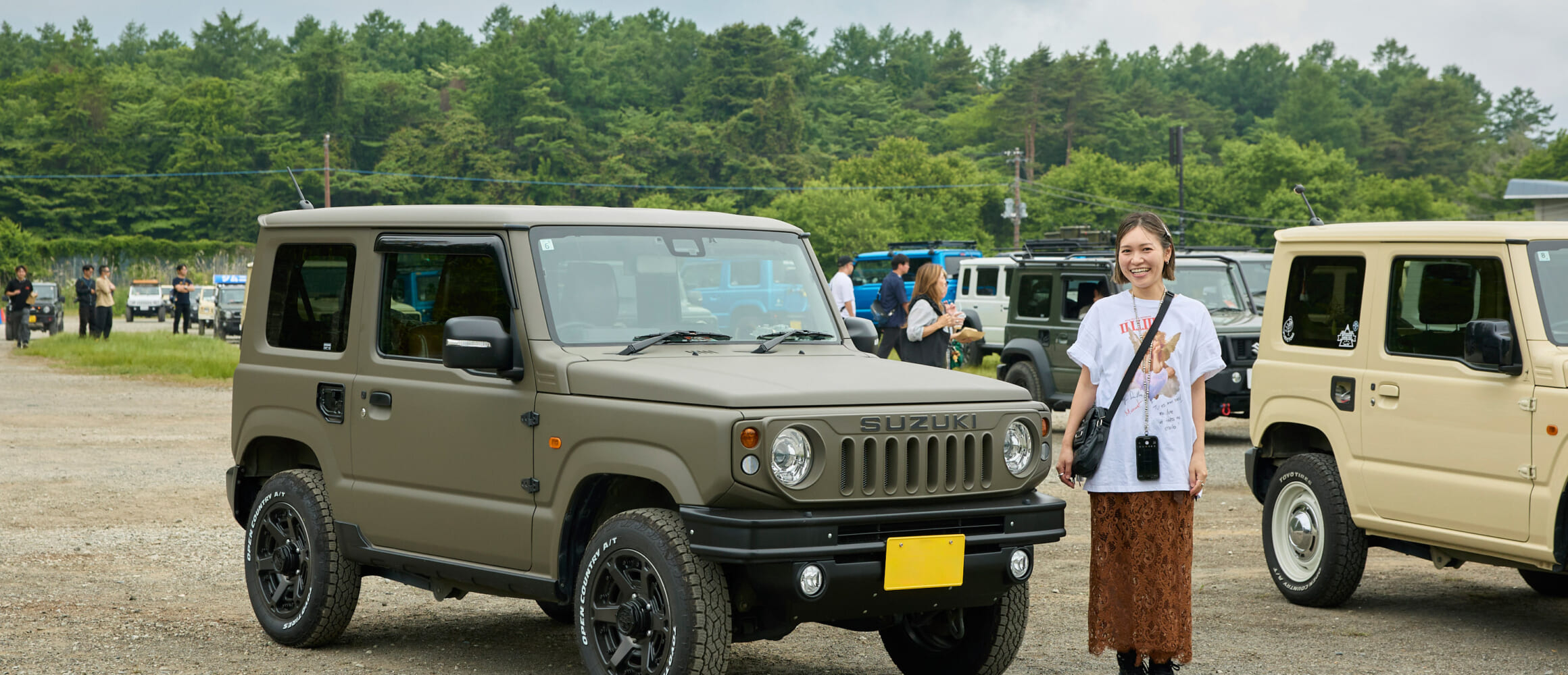 21 SUZUKI JIMNY JB64】自衛隊カラーを再現した、女性目線のミリタリー