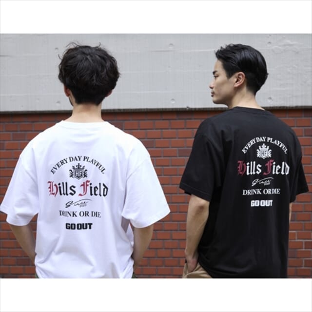 HILLS FIELD×GO OUT GO OUT別注 HILLS FIELD VARSITY T-SHIRT