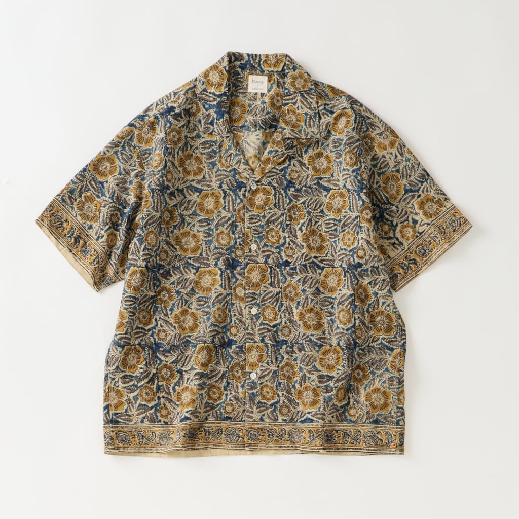 JS レリューム×bunai AJRAK PRINT SHIRTS