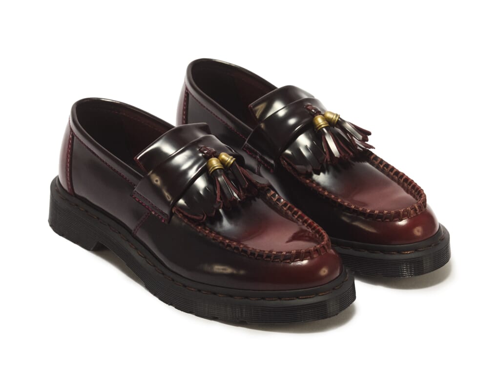 DR. MARTENS ADRIAN HDW D.BROWN STITCH CHERRY RED ARCADIA