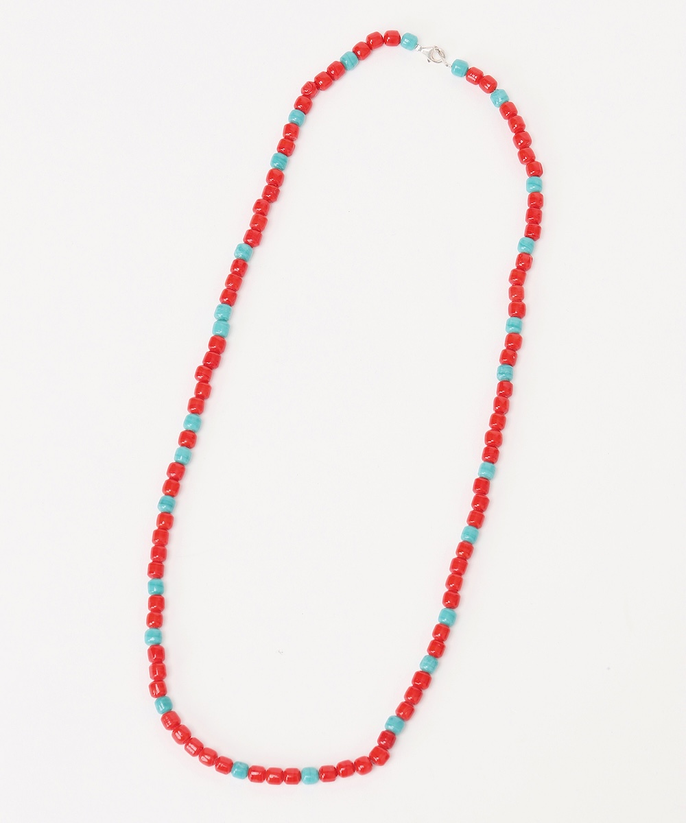 JS レリューム×bunai RED BEADS NECKLACE