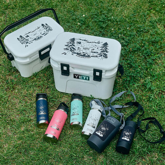 フジロック会場内のYETI®︎ブース限定で、イラストレーター花井祐介氏