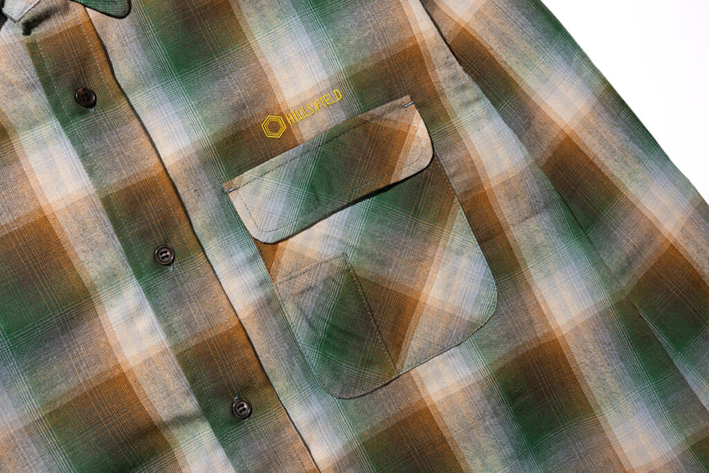 OMBRE CHECK FLANNEL SHIRTポケット