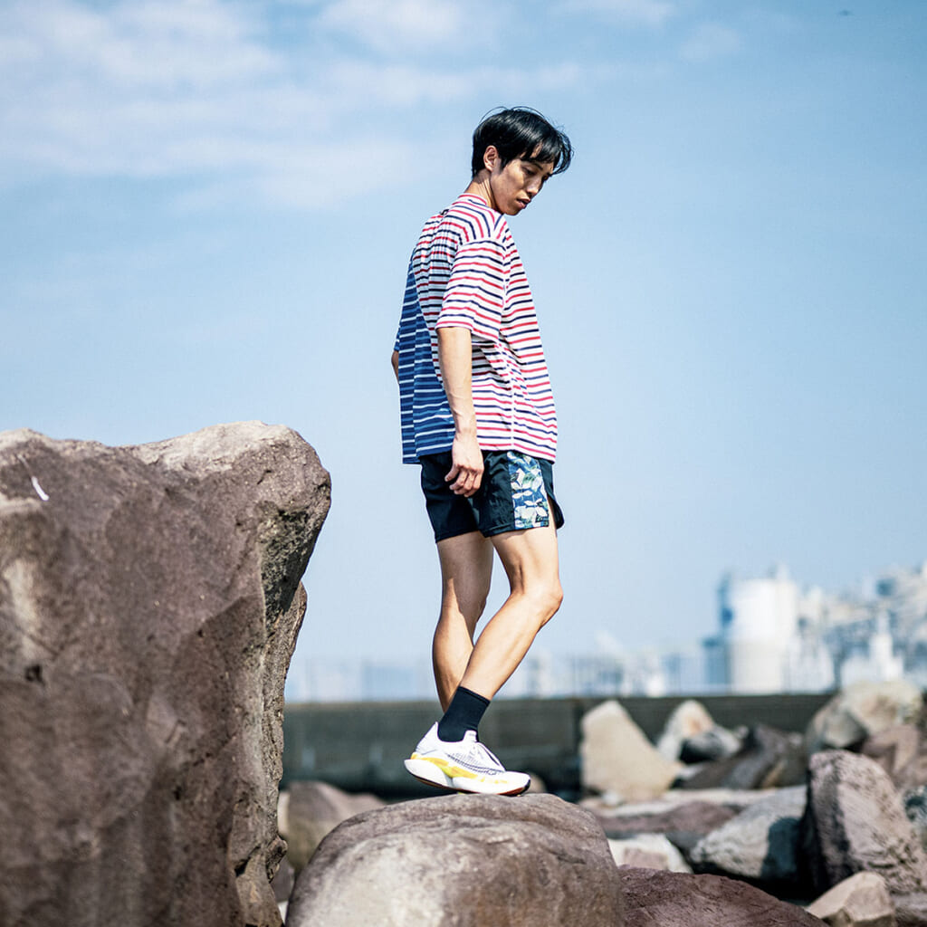 Border FRANKEN Big Tee モデルイメージ