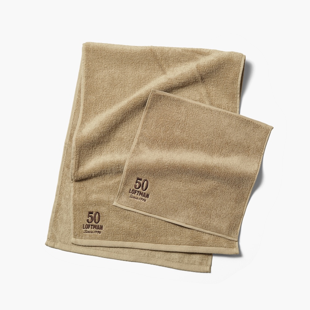 LOFTMAN×THING FABRICS 50TH TIP TOP 365 FACE TOWEL ¥2750、50TH TIP TOP 365 HAND TOWEL