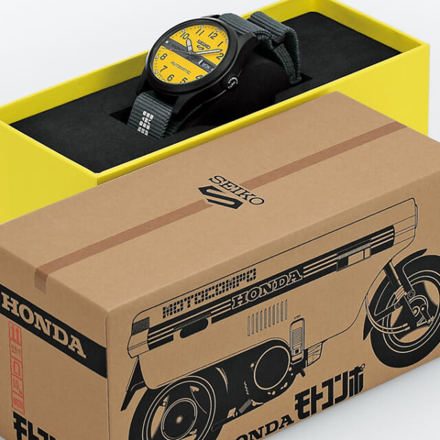 セイコー“5スポーツ”に、ホンダの名車「モトコンポ」仕様が登場