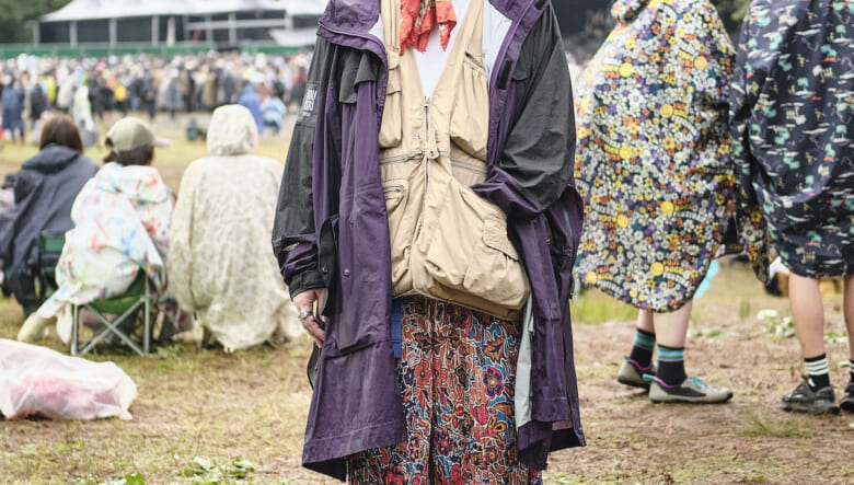 個性派レイヤードにあえて柄モノを。-FUJI ROCK FESTIVAL 2026-