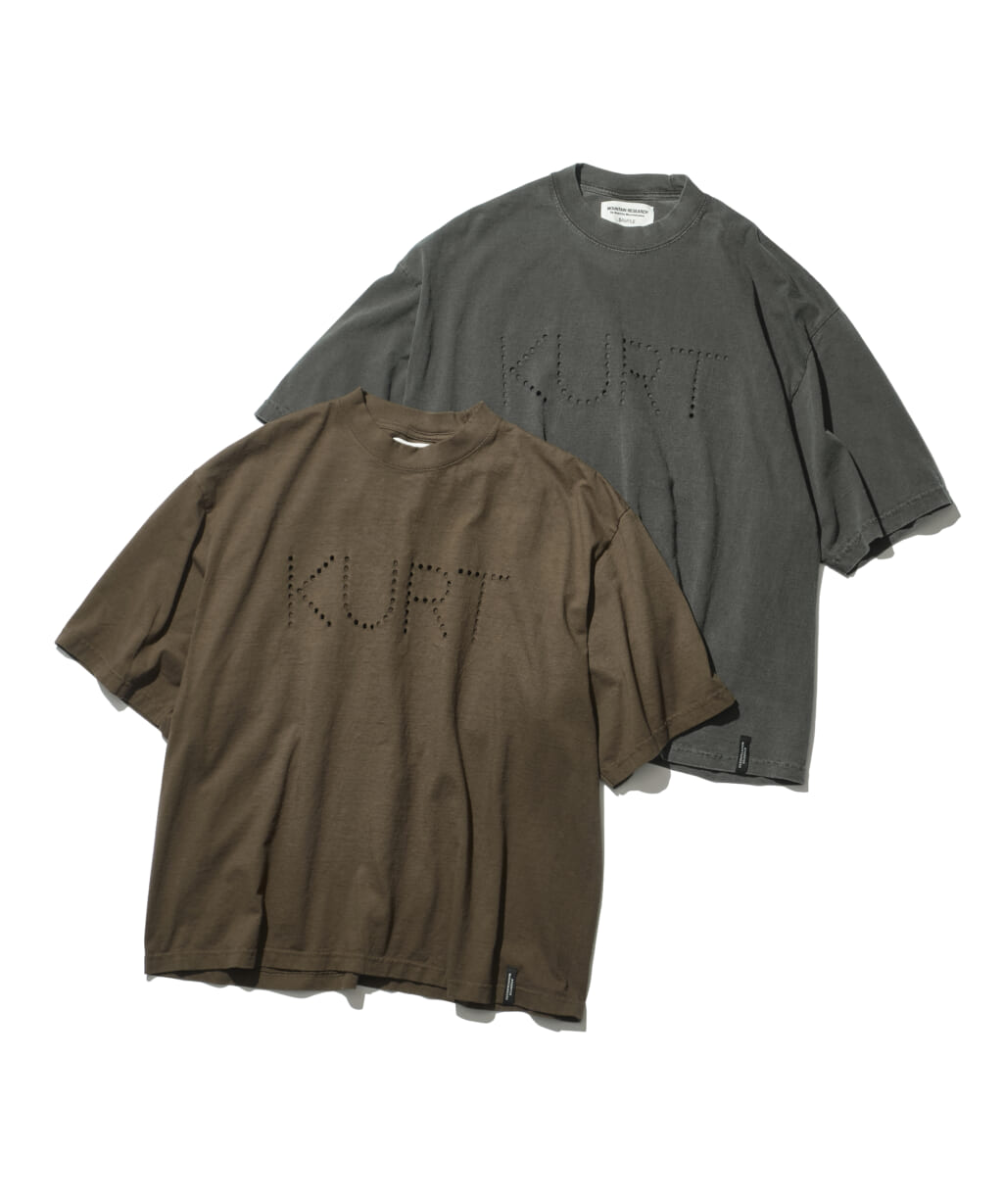 Mountain Research Punctured Letters Tee "Kurt"