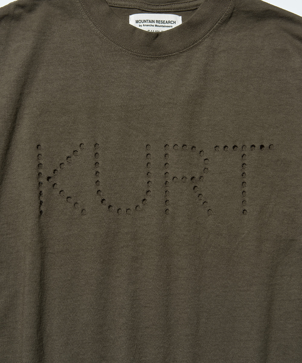 Mountain Research Punctured Letters Tee "Kurt"