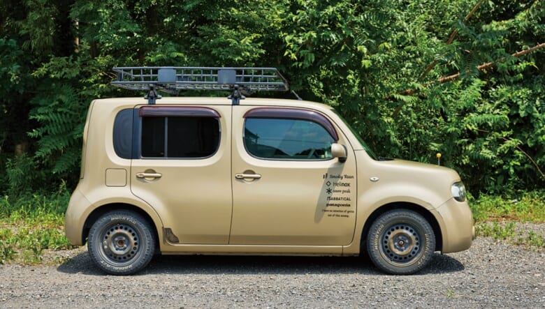 アメ車好きがあえて選んだ、コンパクトなキャンプ車。【’10 NISSAN CUBE】