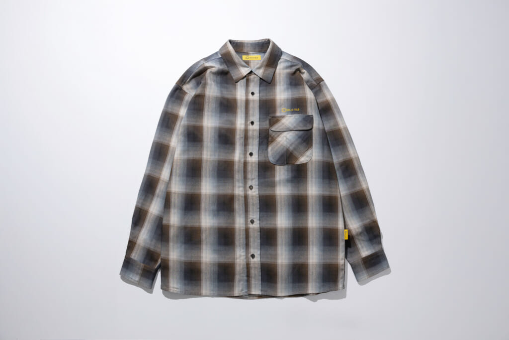 OMBRE CHECK FLANNEL SHIRT