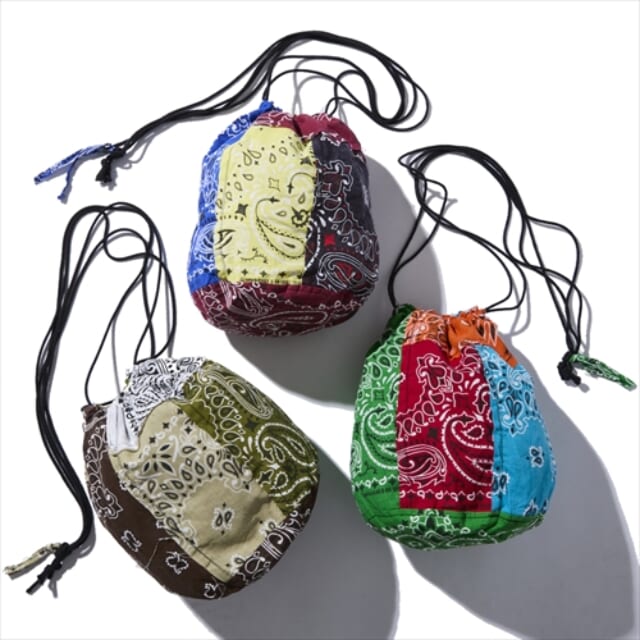redad×GO OUT redad made in usa bandana 2way bag