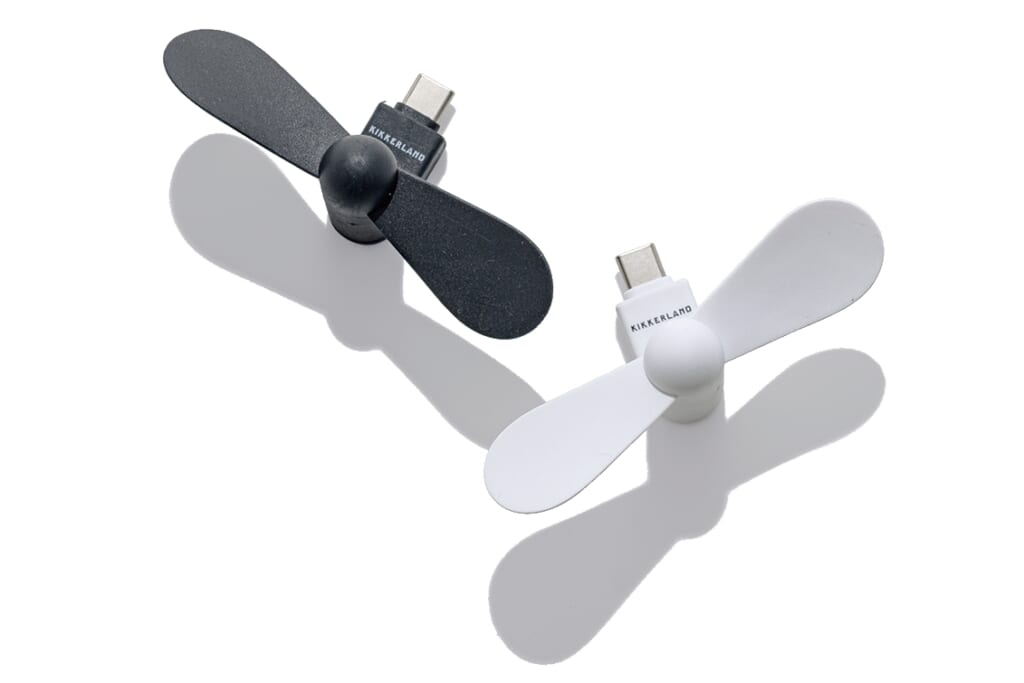 KIKKERLAND USB-C PHONE FAN
各¥1650(ディテール オンラインストア)