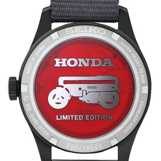 <セイコー 5スポーツ>MOTOCOMPO コラボレーション限定モデル 裏ふた