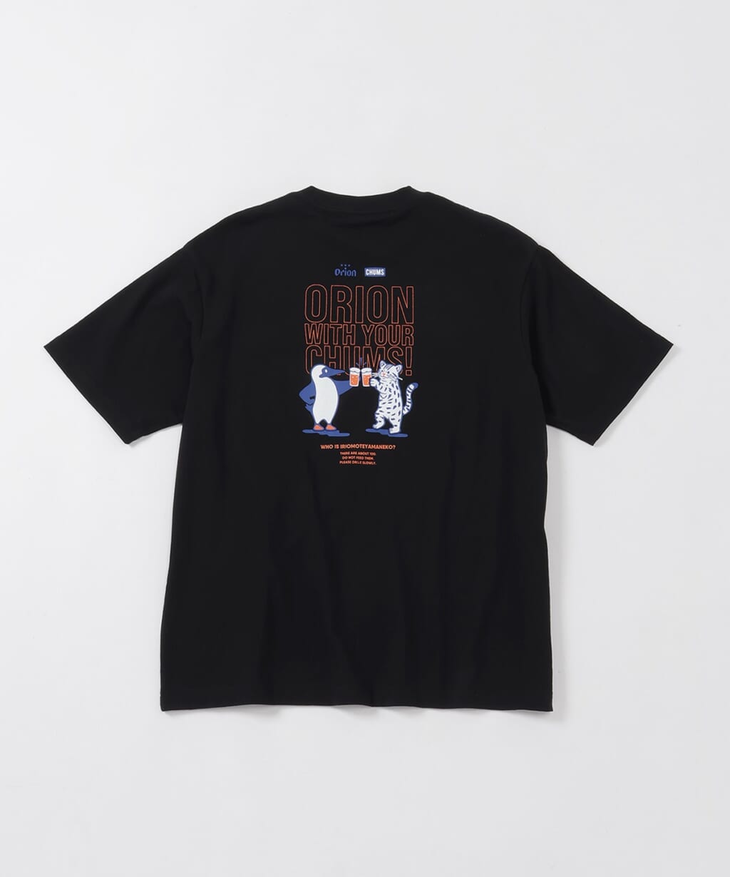 オリオンビール×チャムスのOWYCイリオモテヤマネコ カンパイ ブービーバードT-shirt