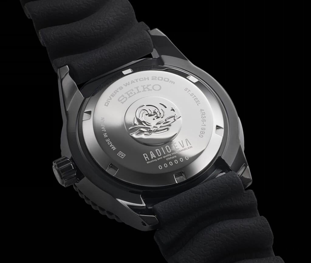 RADIO EVA×SEICO/EVA-02 DIVER'S WATCH裏側ケース