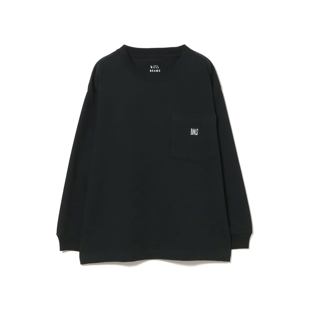 BEAMS meets こども ビームスのBMSロゴ ロングスリーブ Tシャツ