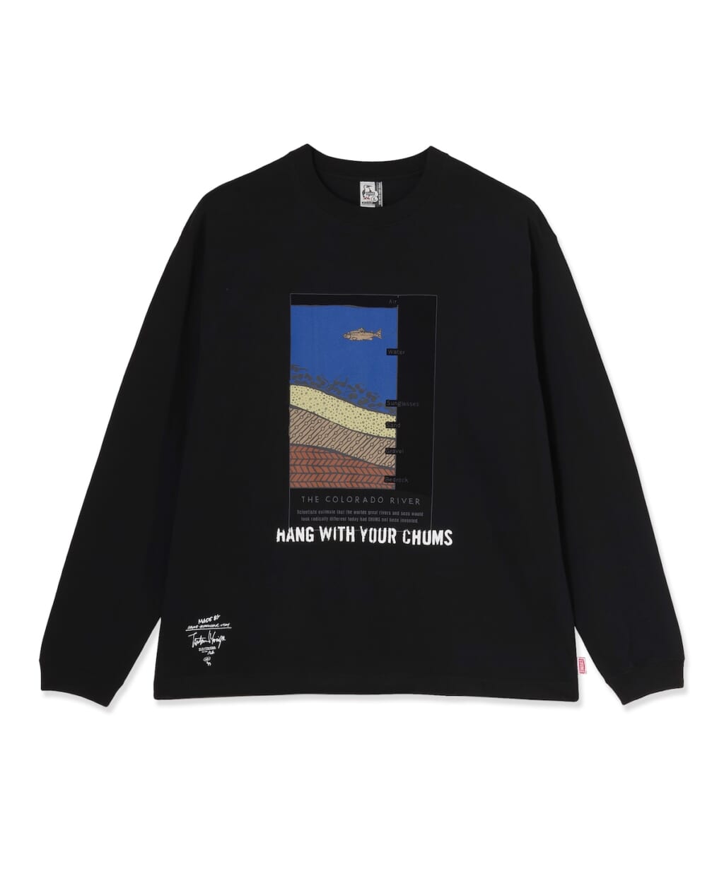 チャムスの守矢努 Colorado River L/S T-Shirt