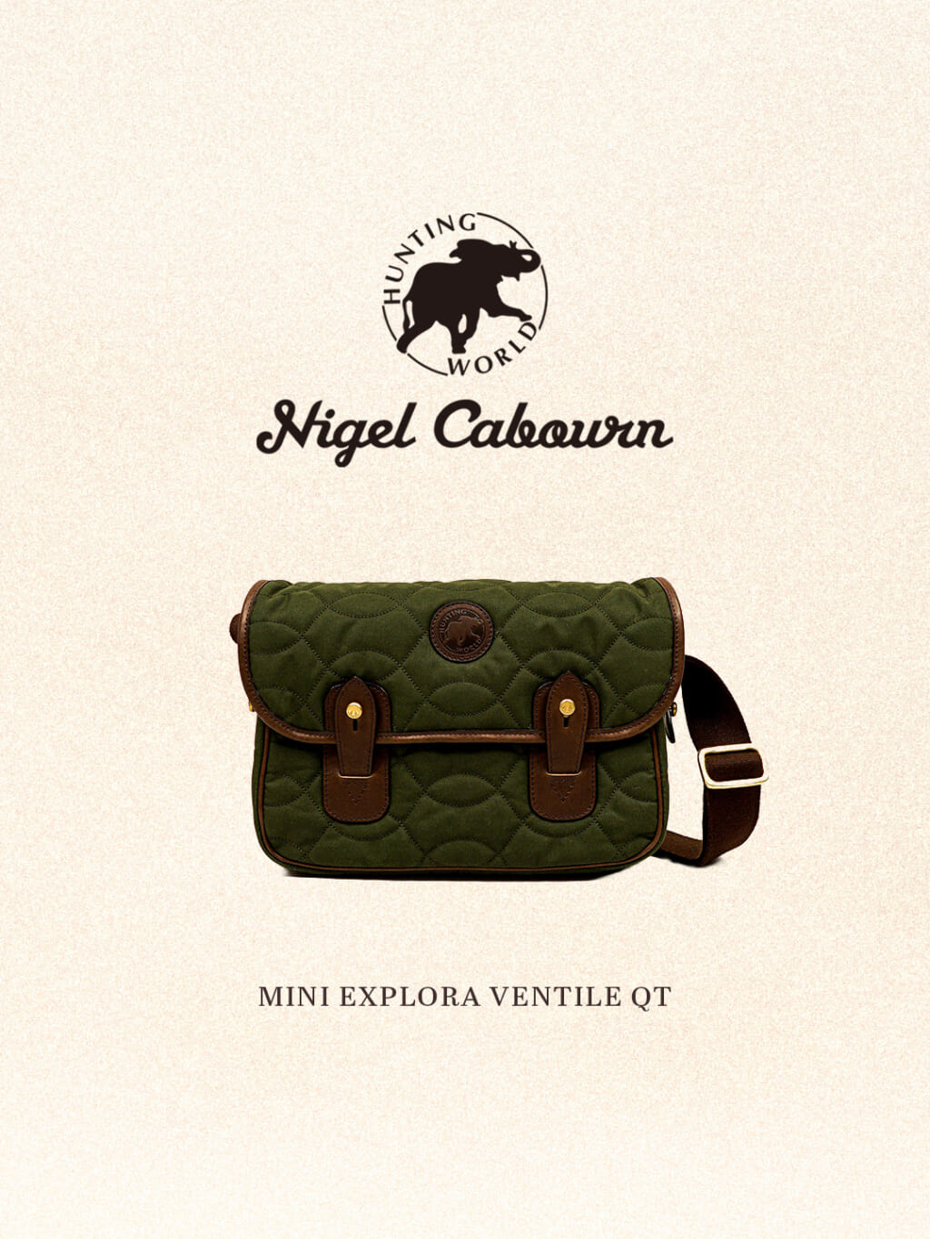 HUNTING WORLD ×Nigel Cabourn ORIGINAL SAFARI EXPLORA M VENTILE QT