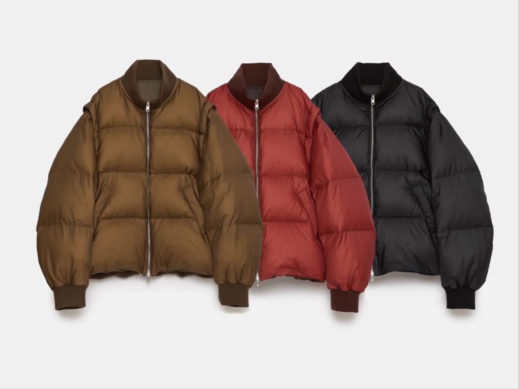 Down detachable bomber reversible
