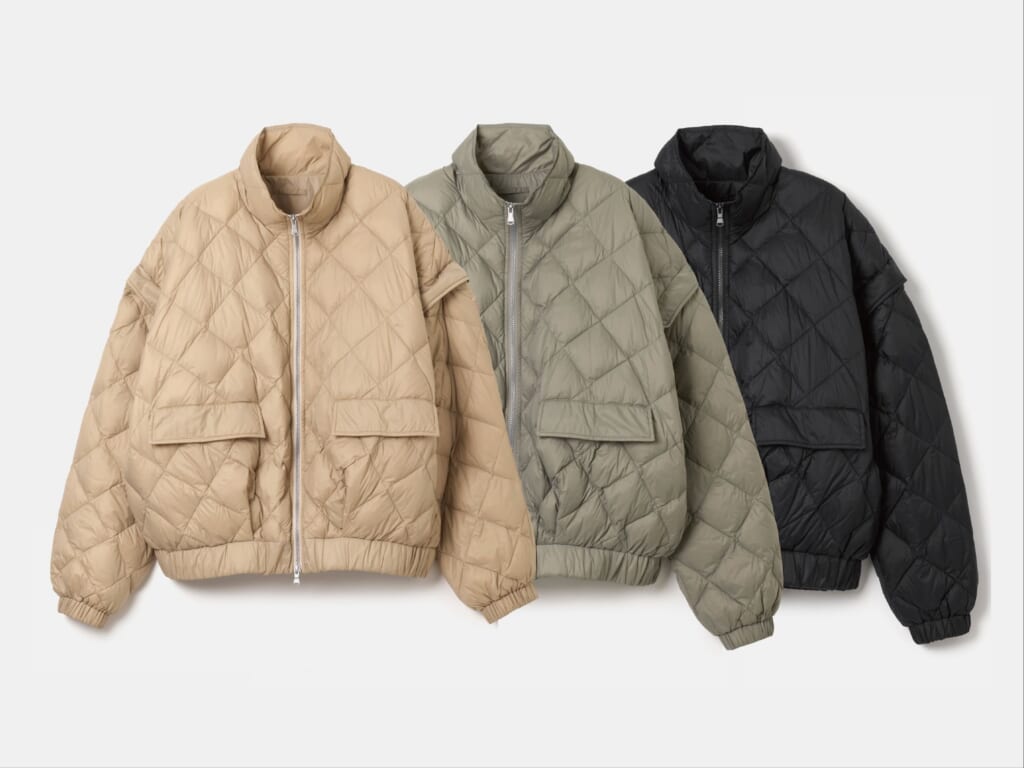 Down detachable bomber reversible