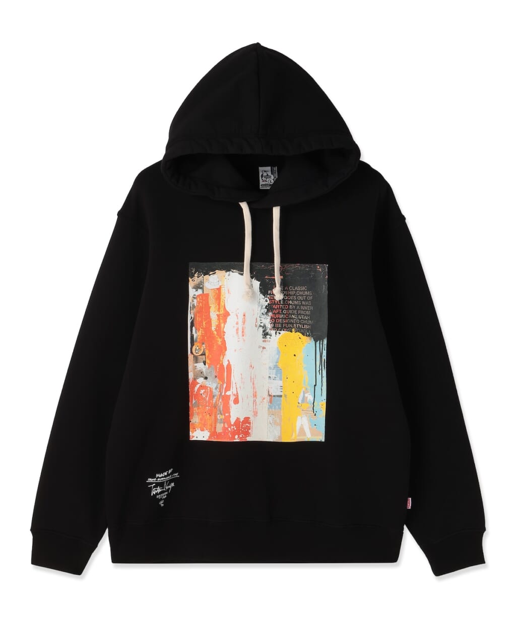 チャムスの守矢努 Painting Collage Art Hoodie