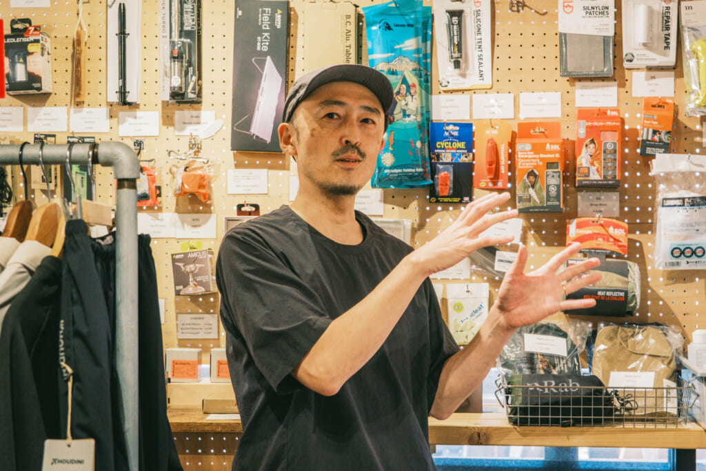 浦和のアウトドアショップ「Rimba」の横浜さん
