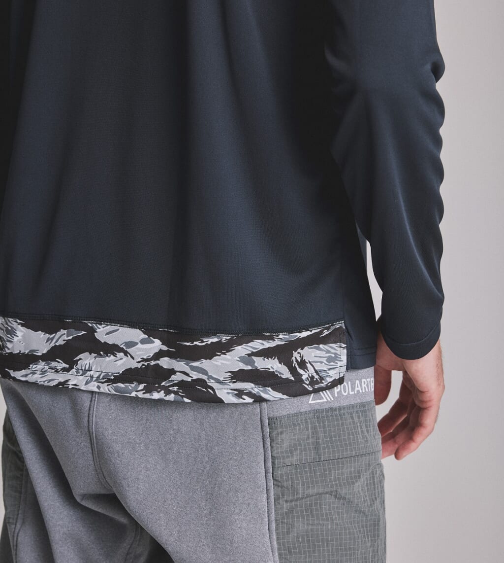 MMA Pocket Long Tee POLARTEC® version裾部ディテール