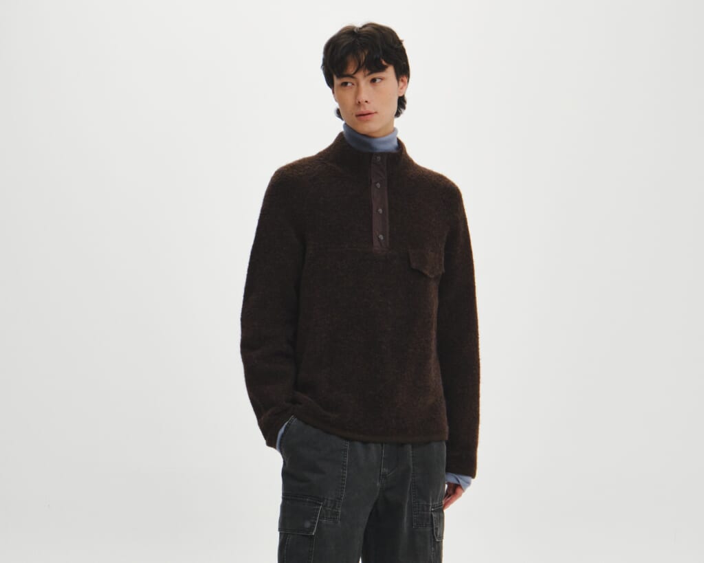 Roche Knit Anorak着画