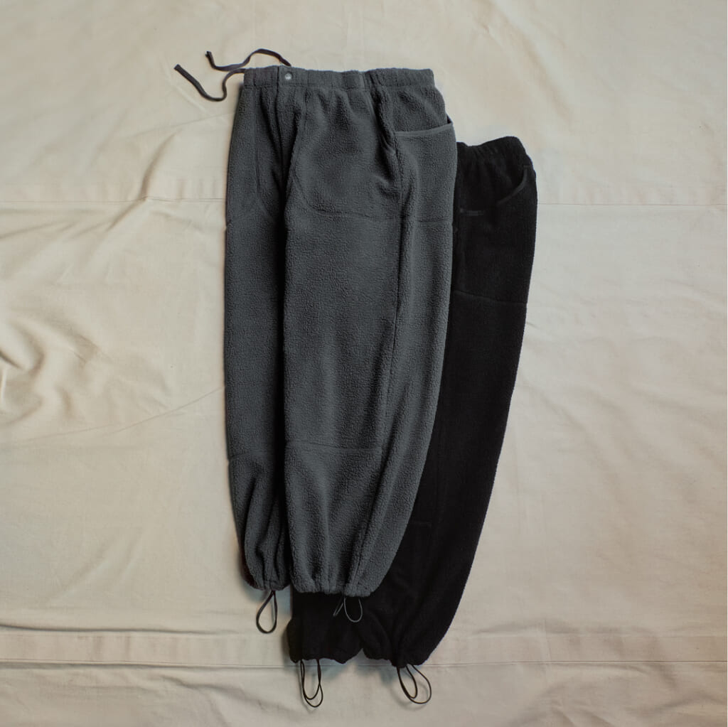 GU×ENGINEERED GARMENTS ウォームフリースワイドパンツ