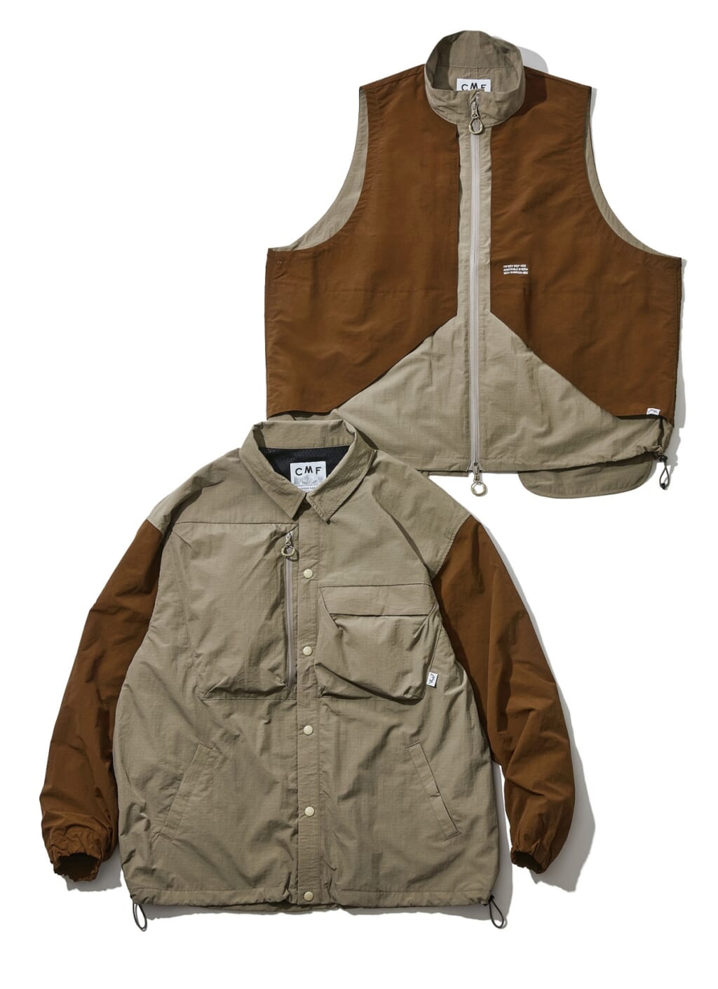 CMF OUTDOOR GARMENT × BEAVER
GW COACH JACKET, 15 STEP VEST