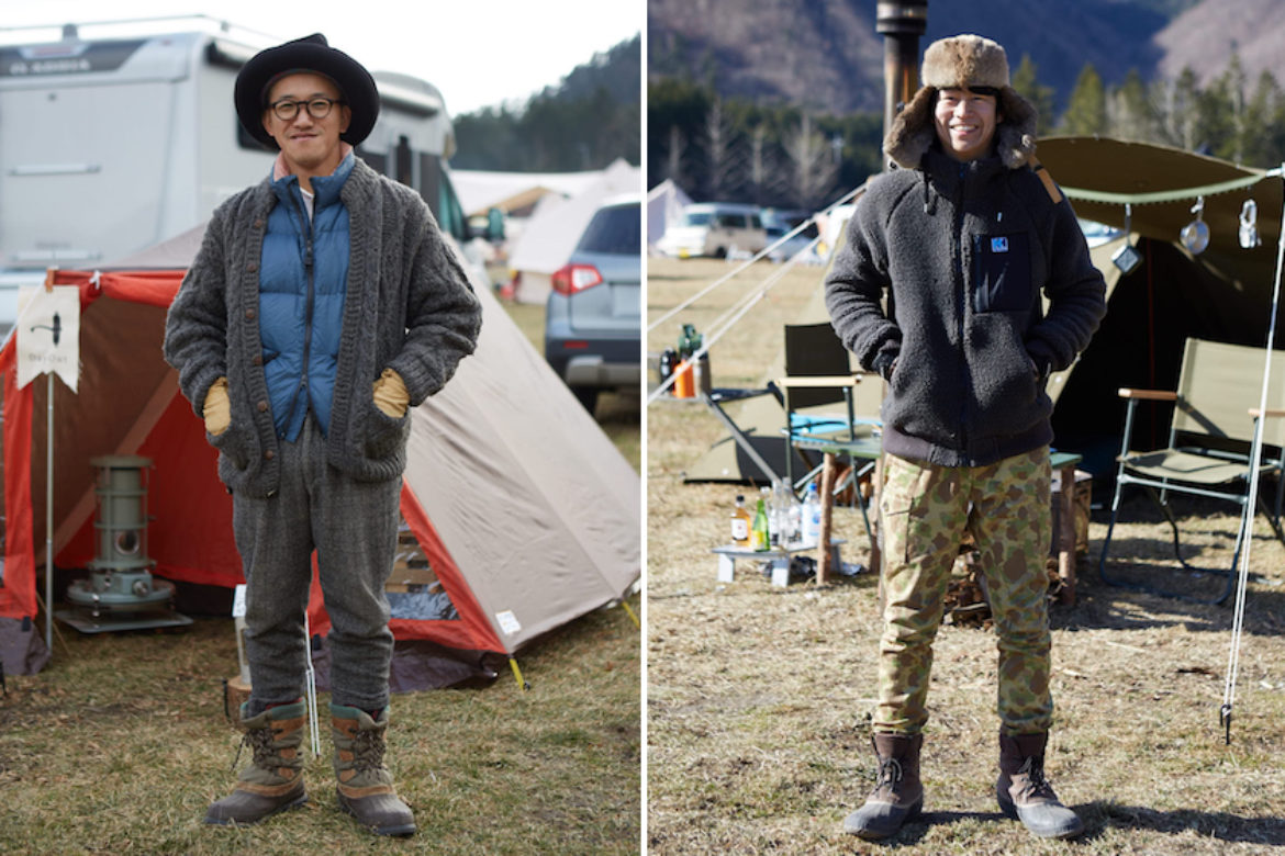 真冬のキャンプ場で 暖かおしゃれなアウトドアスナップ 2 アウトドアファッションのgo Out