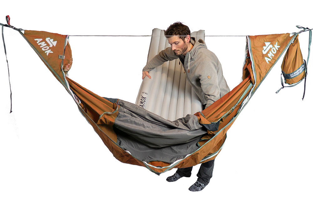 ハンモックがフラットなベッドに 常識を覆す 斬新設計のハンモックテント アウトドアファッションのgo Out