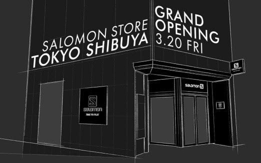 Salomon Sneakersが並ぶ唯一のサロモン直営店が 渋谷にグランドオープン アウトドアファッションのgo Out