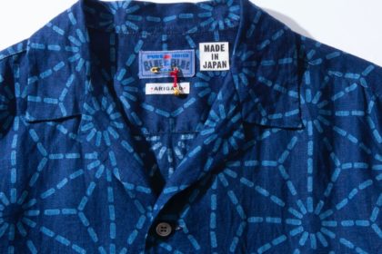 ブルーブルージャパンの新作アロハシャツは、インディゴ染めで魅せる和のスタイル。