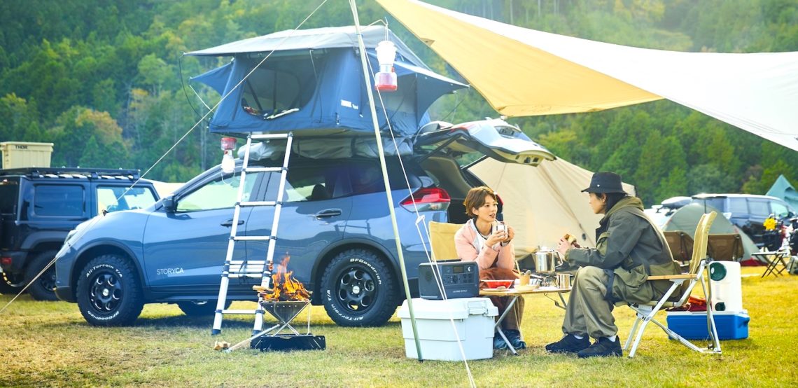 キャンプギア付きのカーシェア「STORYCA」で、キャンプフェスを満喫。